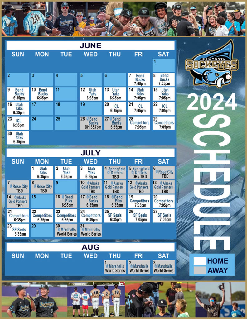 2024 Schedule – Sawtooth Sockeyes